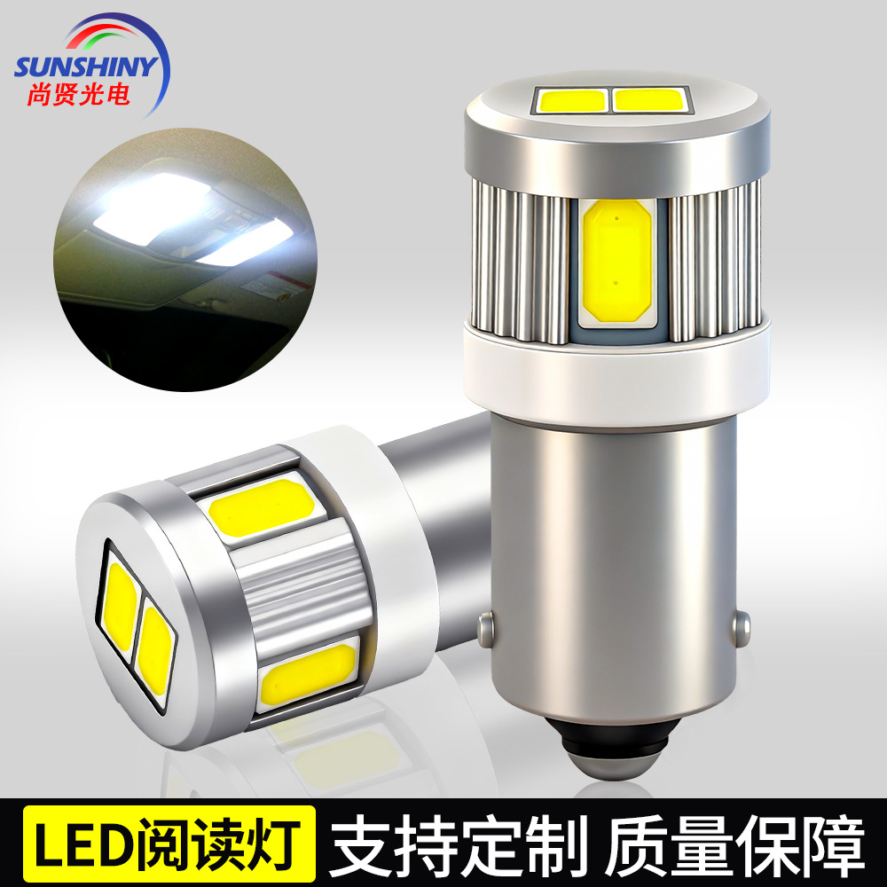Luz LED instrumento Ba9S 5730 6smd Techo Luz de lectura corriente constante ahorro de energía luz de la matrícula luz de la anchura del coche