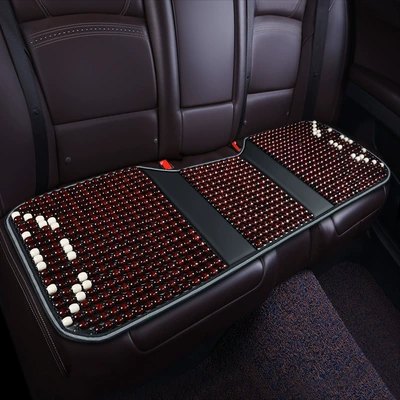 Car Cushion Seat Cushion Summer: Seat cushion, seat cover - ruyi-style-wooden-beads-rear-long-cushion-passionate-red