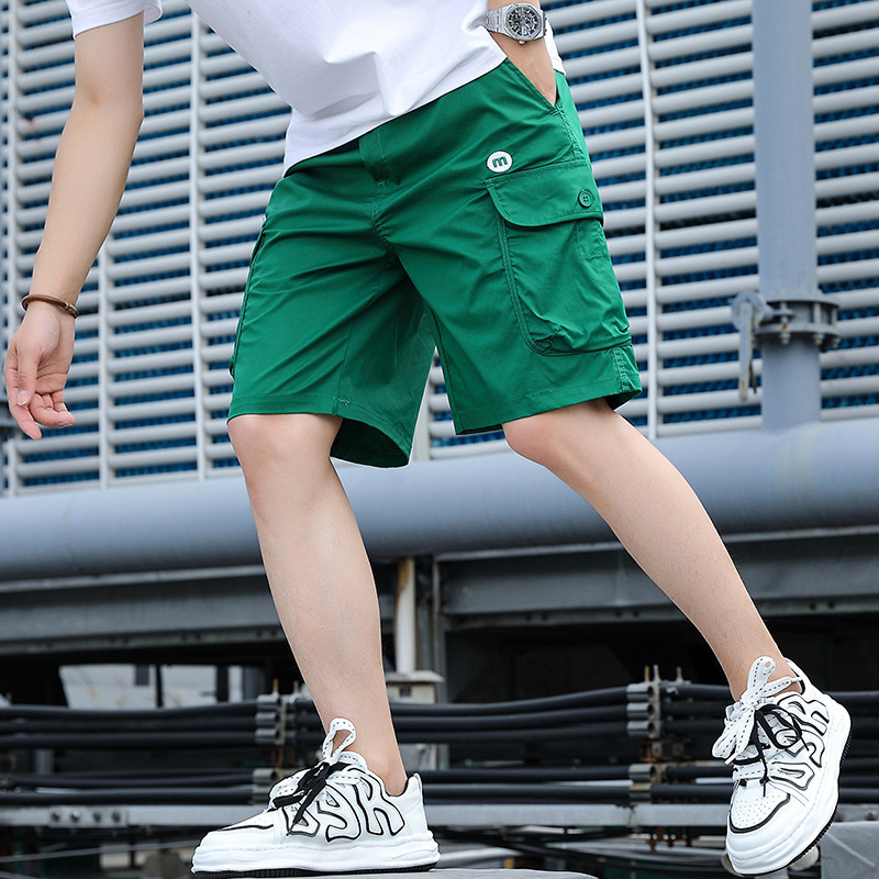 Cross-border Supply Summer New Multi-bag Tooling Shorts Men's Japanese Loose Youth Casual Pants Trendy Cross-border Supply Summer New Multi-bag Tooling Shorts Men's Japanese Loose Youth Casual Pants Trendy
