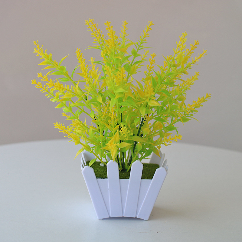 Planta artificial bonsai eucalipto Lysiana flor artificial planta verde Planta artificial decoración del hogar Fuente de la fábrica