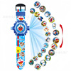 Manufacturer's spot selling children's cartoon 2 toy watch 4 projection watch Douyin light -emitting watch