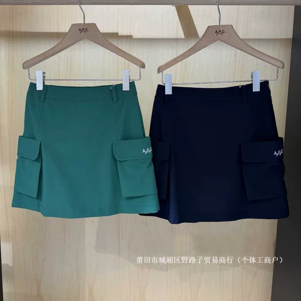 Women's golf apparel, lightweight cooling half skirt, versatile pocket sports skirt, stretch fabric