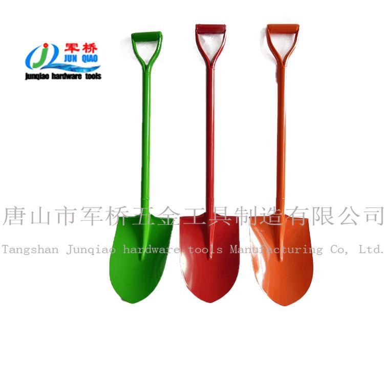 锰钢铁柄锹工厂外贸供应东南亚缅甸泰国农矿具钢锹建筑工具铁把锹