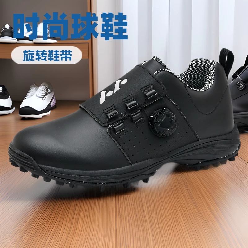 2024 새로운 골프 신발 남자 여름 패션 신발 회전 신발 끈 경량 캐주얼 스포츠 신발 스파이크리스 신발