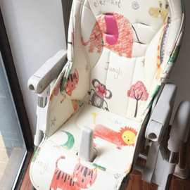 适合kub可优比婴儿童餐椅坐垫pu皮座套五点式带宝宝椅零配件