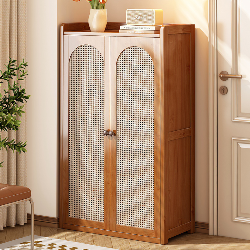 Shoe Cabinet Shoe Rack for Home Entrance, Multi-Layer Dustproof Shoe Rack Storage Shelf for Entryway, Large Capacity Double-Door Shoe Rack