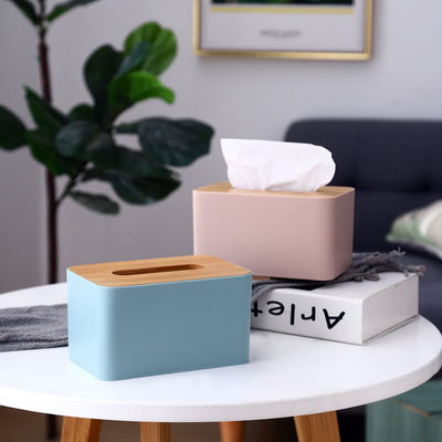 woodiness Tissue box Bamboo a living room originality Paper pumping box household Simplicity Napkin Box mobile phone Bracket Tissue box