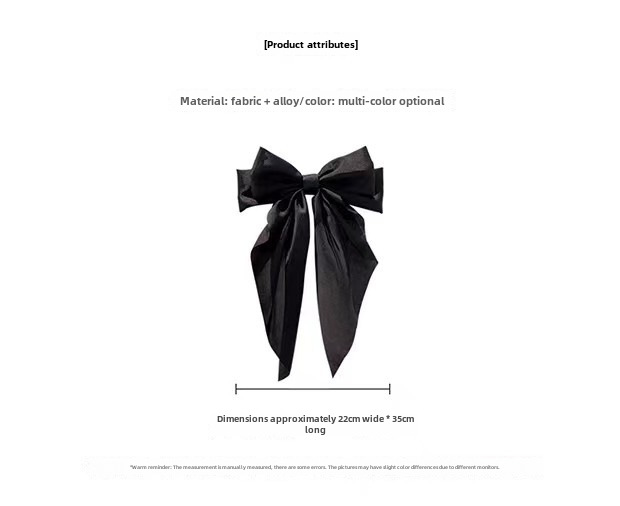 Lint oversized strik achter hoofd haarspeld Mori fee haaraccessoires Internet beroemdheid Witte haarspeld temperament clip hoofdtooi_voghion.com