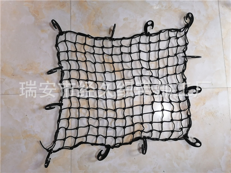 70*60cm橡胶汽车行李架网越野车顶框网兜 行李固定网罩弹力网绳绑