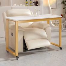 可移动美甲店美甲桌子日式美甲沙发桌带轮现代简约跨沙发桌美甲台