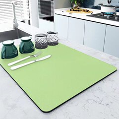 国境を越えた純色食器の水切りマット家庭用キッチンテーブルの吸水乾燥しやすいカップマット
