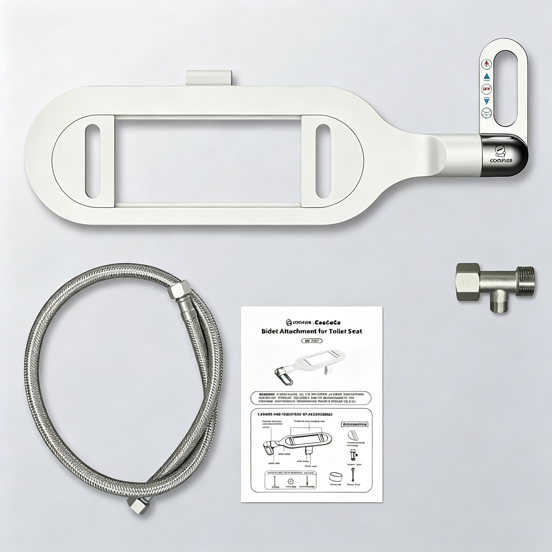 Hot cross-border no necesita electricidad para lavar la cubierta del inodoro inteligente para lavar el culo artefacto bidet fácil de instalar