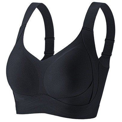 Gran tamaño de ropa interior de elevación de dama gran pecho pequeño sin marcas de bra cerrado contra el pecho anti-caída fija copa bra delgado