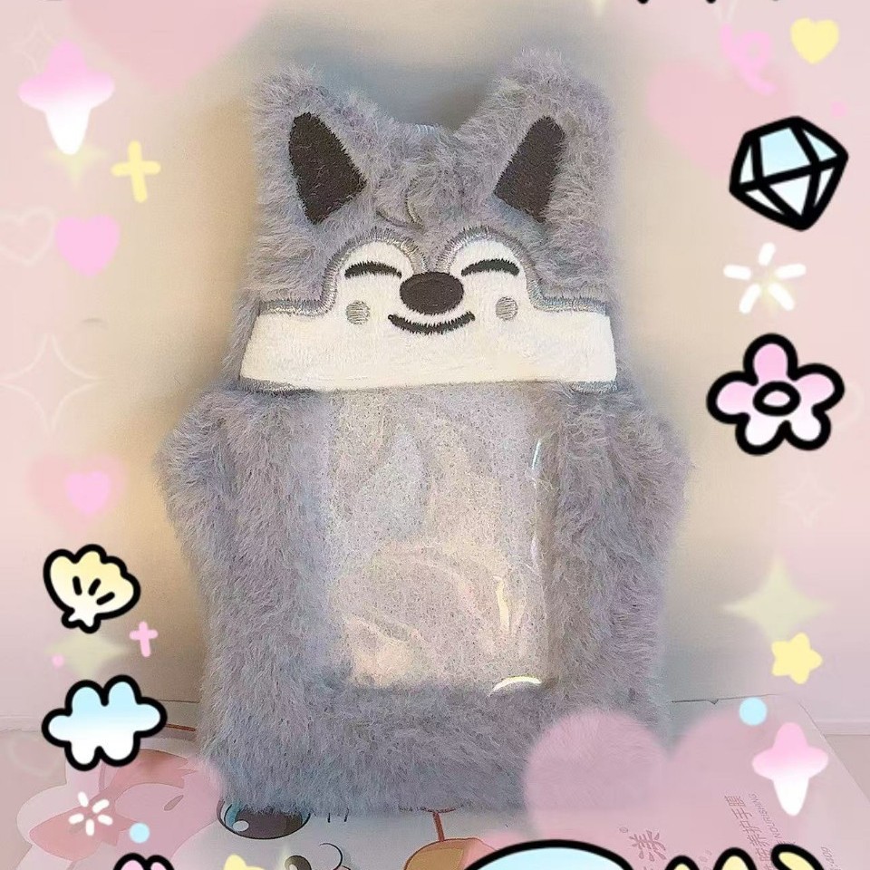 Campus Card Holder Li Longfu Felix Fangcan Bang Chan Student Card Holder Protective Star-Chasing Plush Card Holder