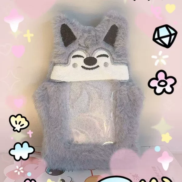 Campus Card Holder Li Longfu Felix Fangcan Bang Chan Student Card Holder Protective Star-Chasing Plush Card Holder