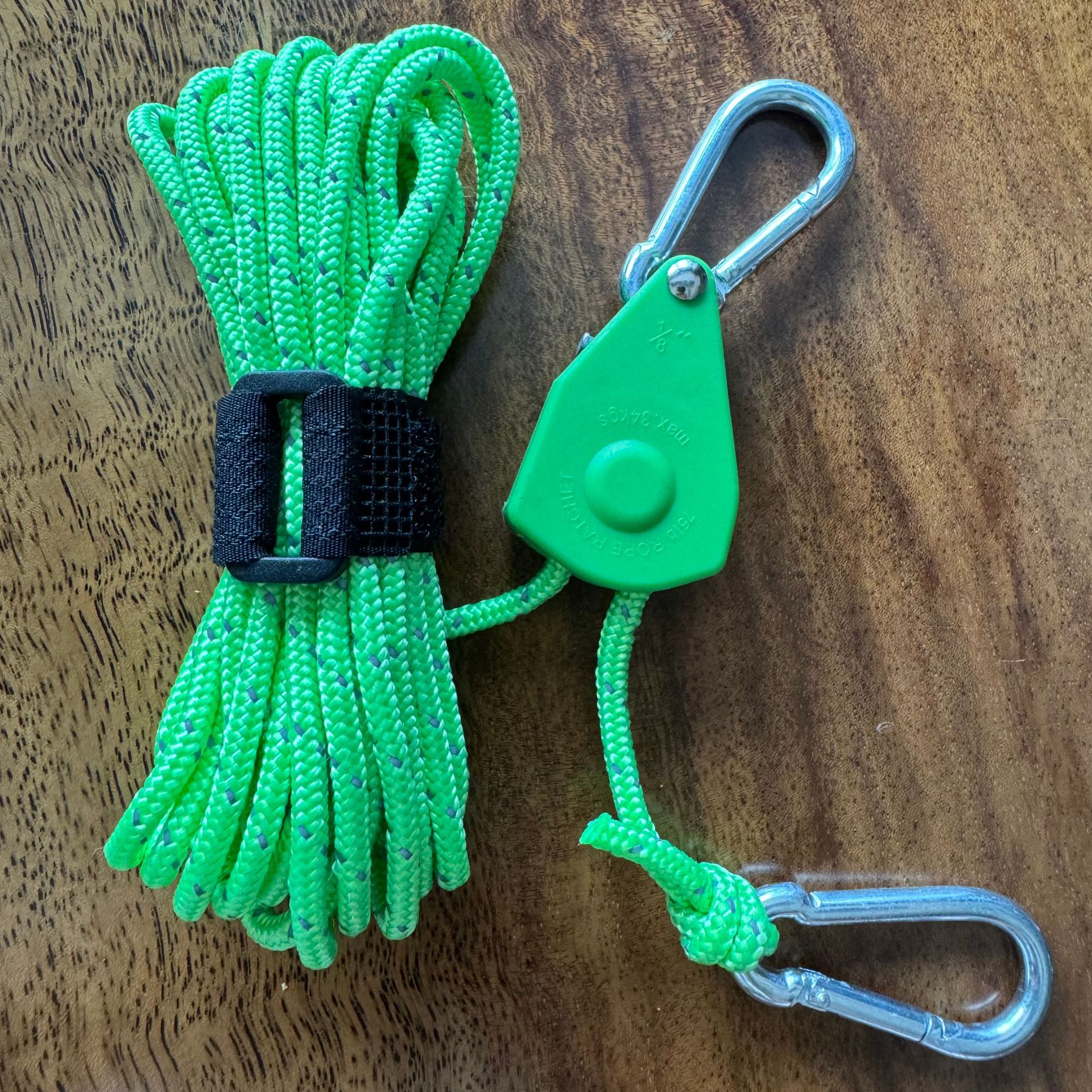 Suministros al aire libre equipo dosel cuerda de viento polea de cordón regulador tienda fija negrita cuerda de viento reflectante cuerda de elevación