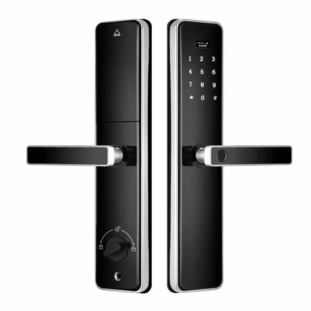 304 acero inoxidable doble cara huella digital cerradura al aire libre impermeable cerradura inteligente a prueba de lluvia al aire libre protección solar humedad anticongelante