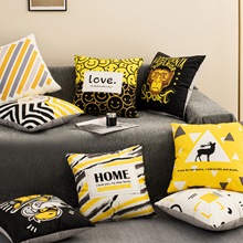 跨境北欧风仿超柔抱枕靠枕靠垫客厅卧室亚马逊速卖通外贸批发代发