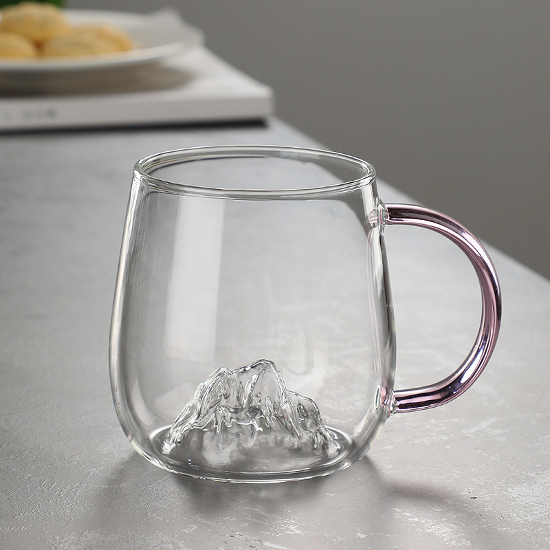 Resistente a altas temperaturas oficina en el hogar vista montaña taza de hongos colorido nicho de diseño de alta calidad taza de café de leche taza de agua
