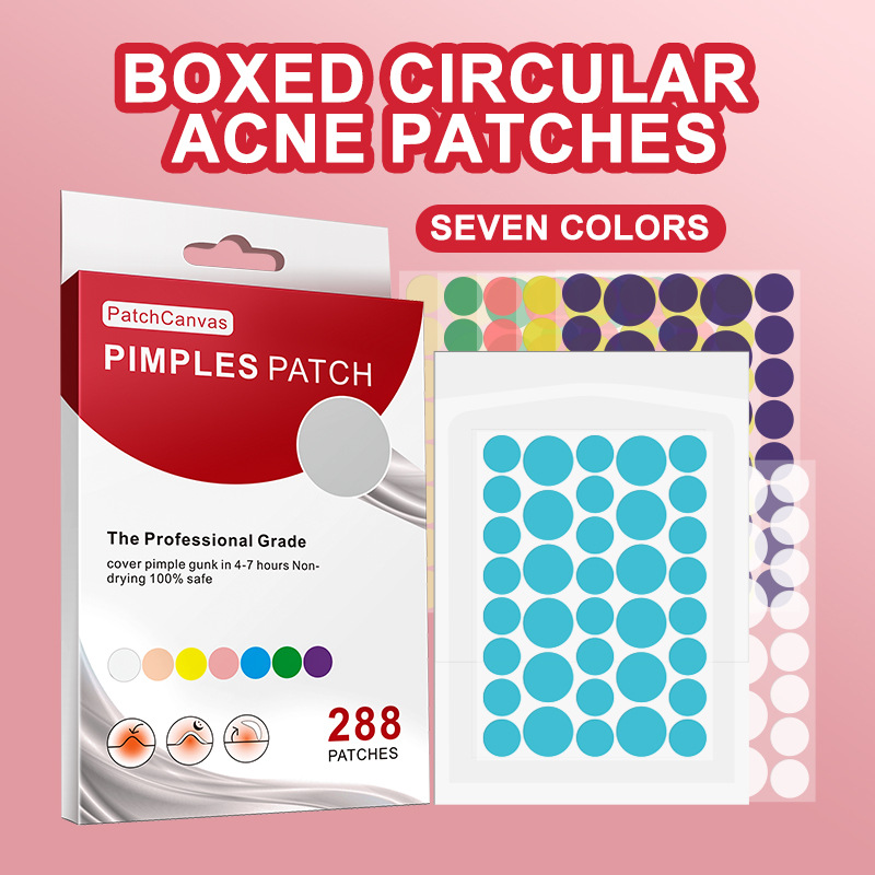 Patchcanvas Acne Patch Box Set 7 Colors Transparent Round Acne Stickers Shopee in Stock Manufacturer Wholesale
