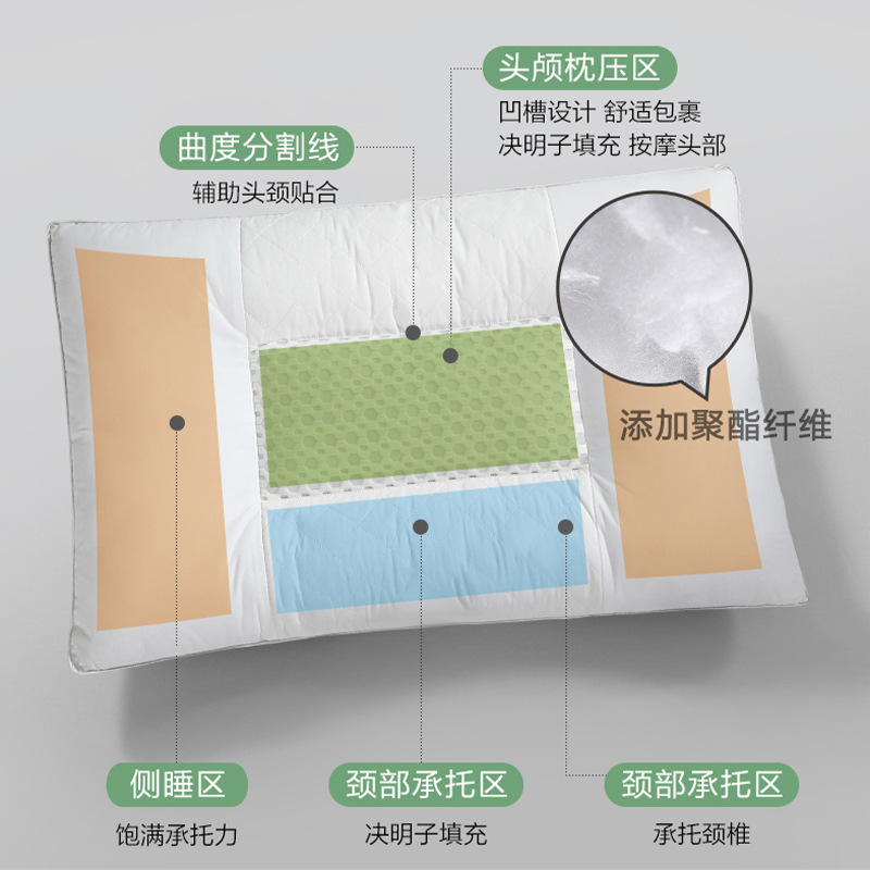 낮은 베개(약 9cm)/1팩丨[카시아] 항균 코어 베개