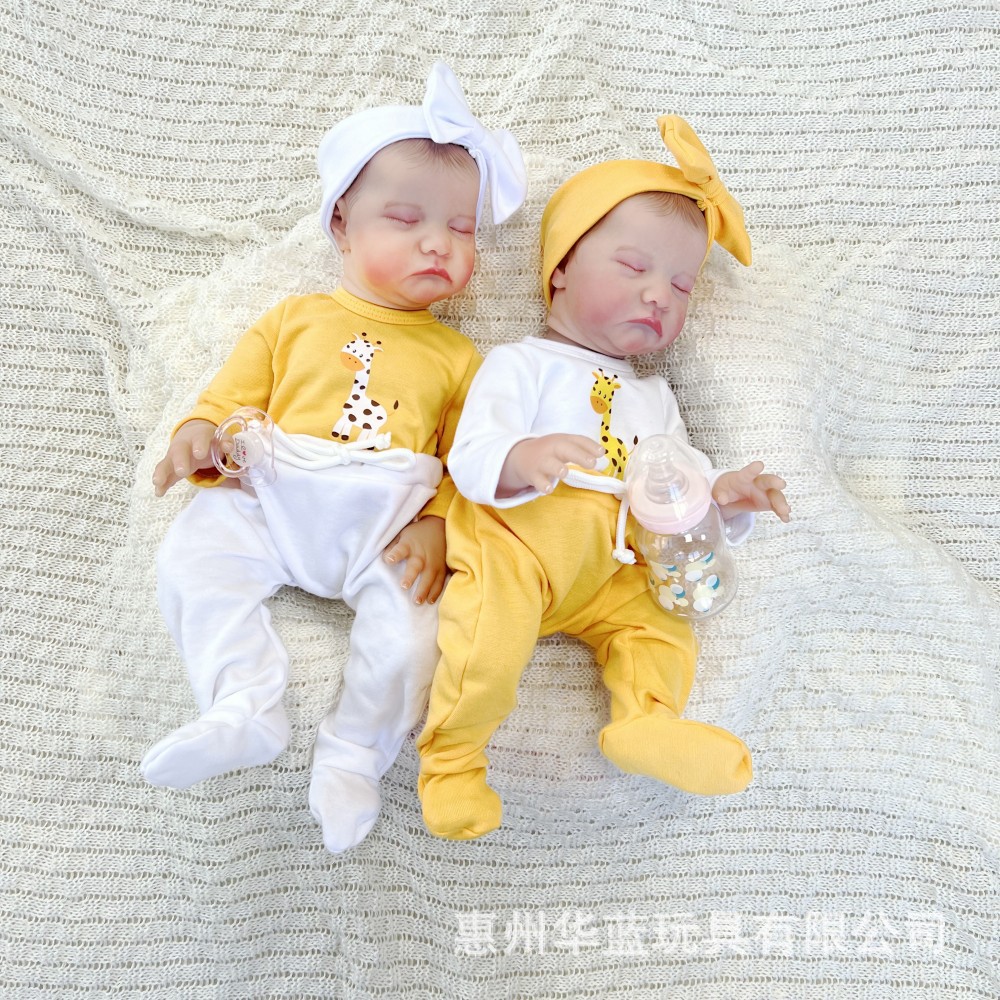 50CM 전신 접착제 LEVI REBIRTH 인형 눈 폐쇄 시뮬레이션  비닐 소녀 인형 혈관이 보입니다.