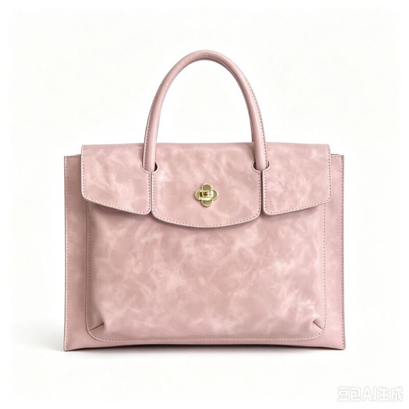Pink leather laptop bag for women, suitable for commuting and business, large capacity, simple and stylish shoulder bag Pink leather laptop bag for women, suitable for commuting and business, large capacity, simple and stylish shoulder bag