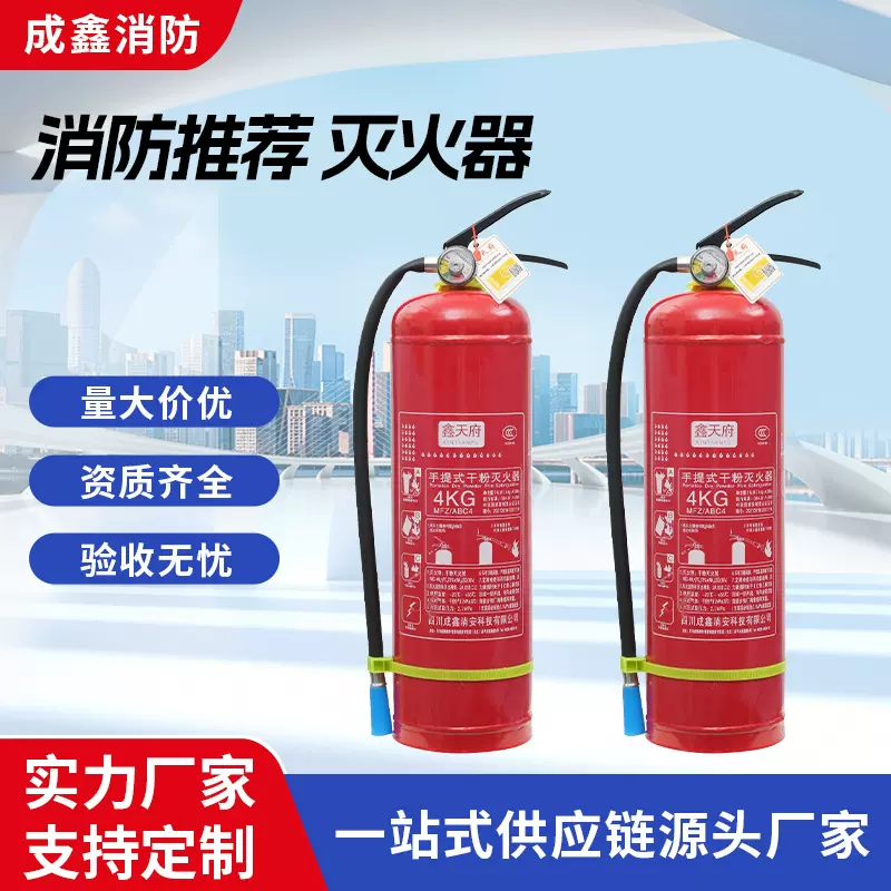应急手提式干粉灭火器商铺多规格车载灭火器箱套装 工厂现货批发