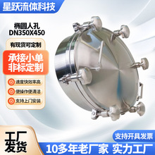 源头工厂不锈钢椭圆人孔批发快开压力人孔304卫生级耐压材质人孔