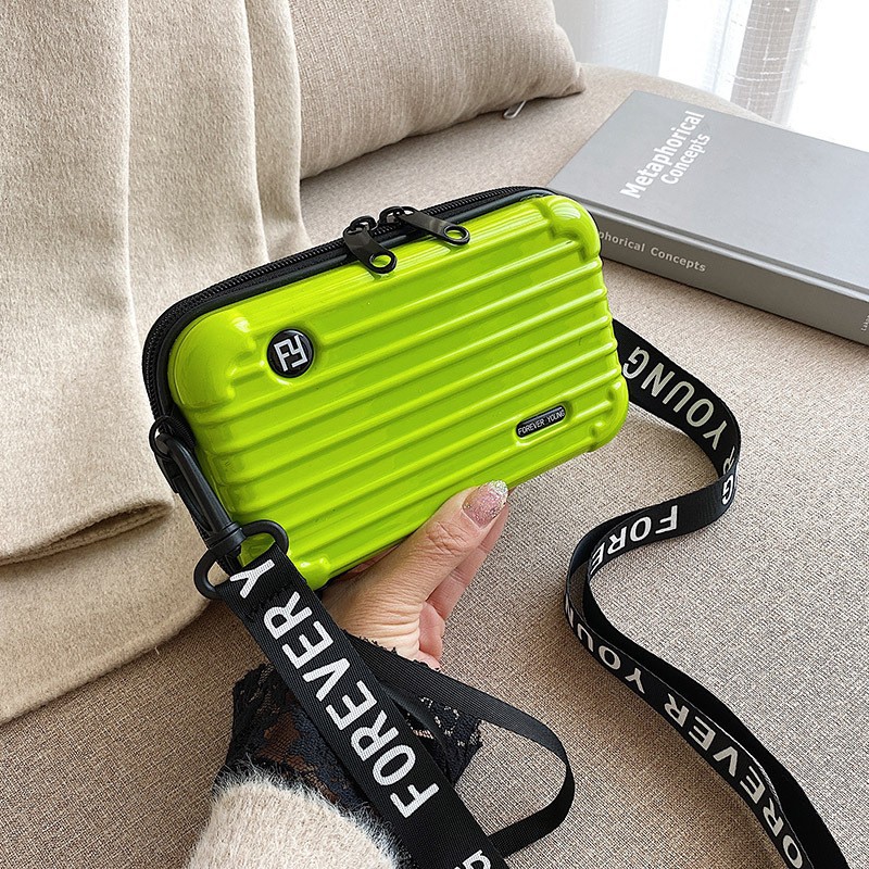 Mayorista de 7 pulgadas 14 pulgadas con patrón de logotipo maleta ABS maquillaje caja de embarque de mano bolsa de viaje maleta