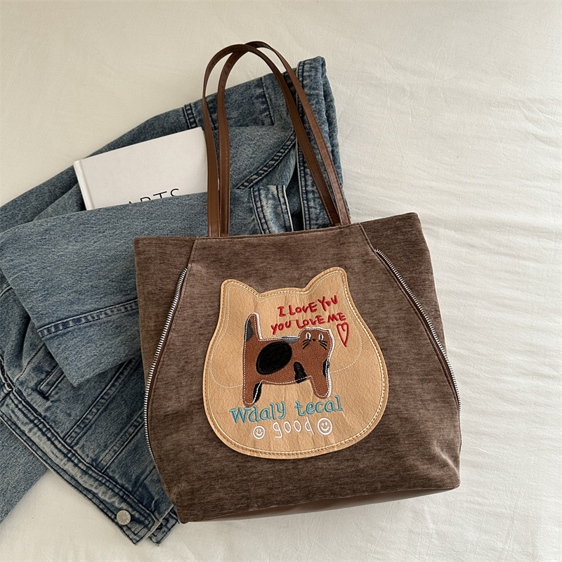 Baja de hombro de doble función, bolsa de hombro de otoño y invierno para mujeres, bolsa de hombro simple para llevar al trabajo.