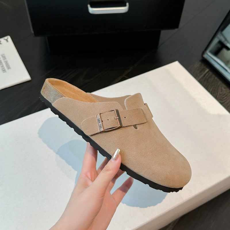 Покупные мужские и женские Birken обувь из натуральной кожи BK, лето 2025, новая толстая подошва, один стиль, обувь с пробкой для улицы
