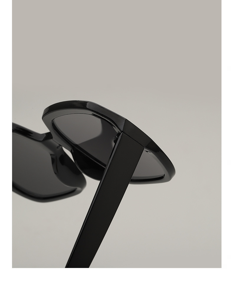60g Weight Full Frame Glasses Structure Sunglasses Classification Ac, UV400 Protection Lens Material Square Glasses Style Street Occasion Solid Color Pattern Women'S Gender Streetwear Style Grey, Black Color Streetwear Solid Color Ac UV400 Protection Square Full Frame Women's Sunglasses 5