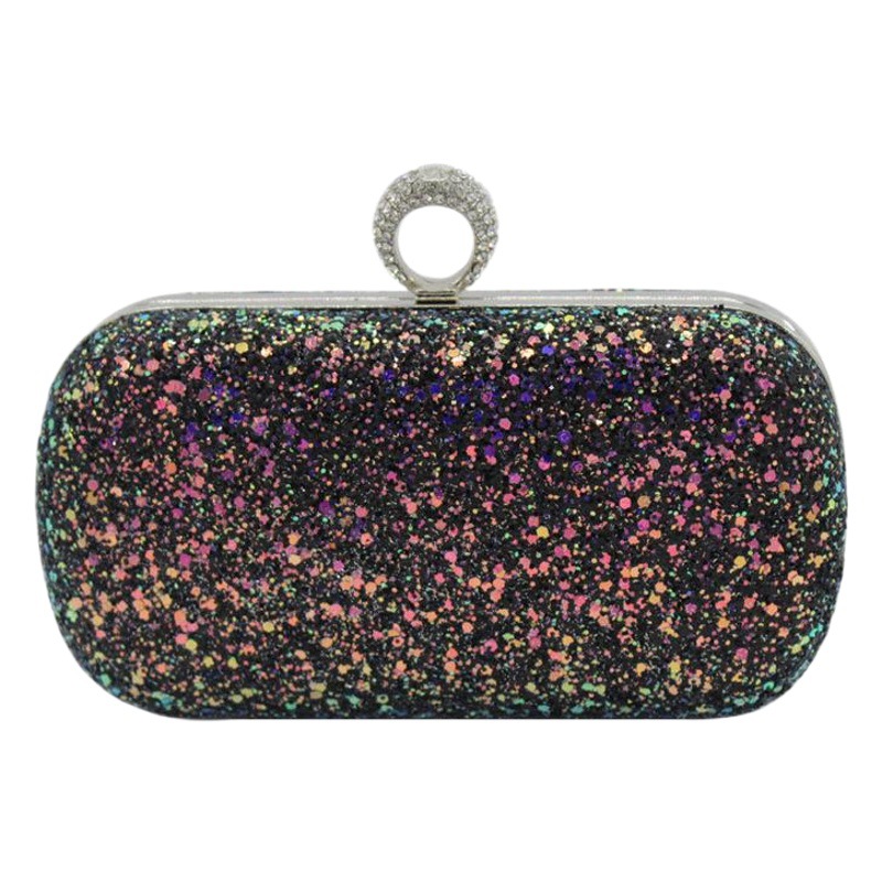 Bolsa de noche de lentejuelas creativa anillo de embrague bolsa de mujer bolsa de banquete bolsa de fiesta suministro transfronterizo