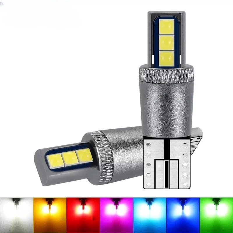 Car LED wide light T10 3030 6SMD high-bright license plate lamp…