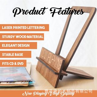 Wooden Cd Display Stand Album Vinyl Record European Style Desktop Storage Stand Magazine Tablet Stand Reading Bookshelf