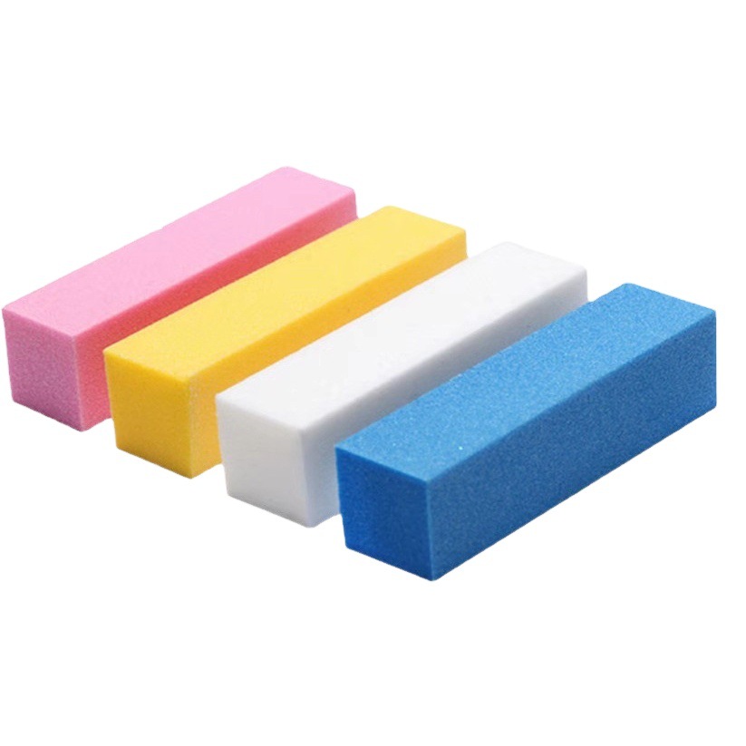 Manicure Tool Set, High Foaming Tofu Block, Frosted Polishing Strip, Four-Sided Polishing Block, Sponge Nail File