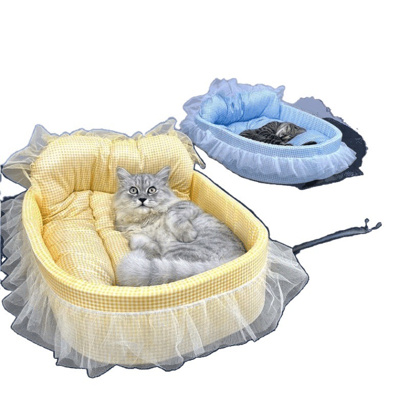 オールシーズン対応の猫小屋、小型ペット犬用のノンスティックヘア、洗えるテディビション、軽くて柔らかくワックス状のストレートヘア|undefined