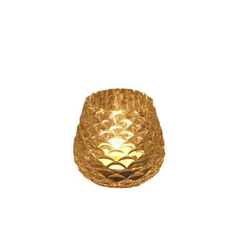 Halloween candlestick ornaments transparent decoration tealight high-end bar restaurant hotel bedroom living room pine cone shape