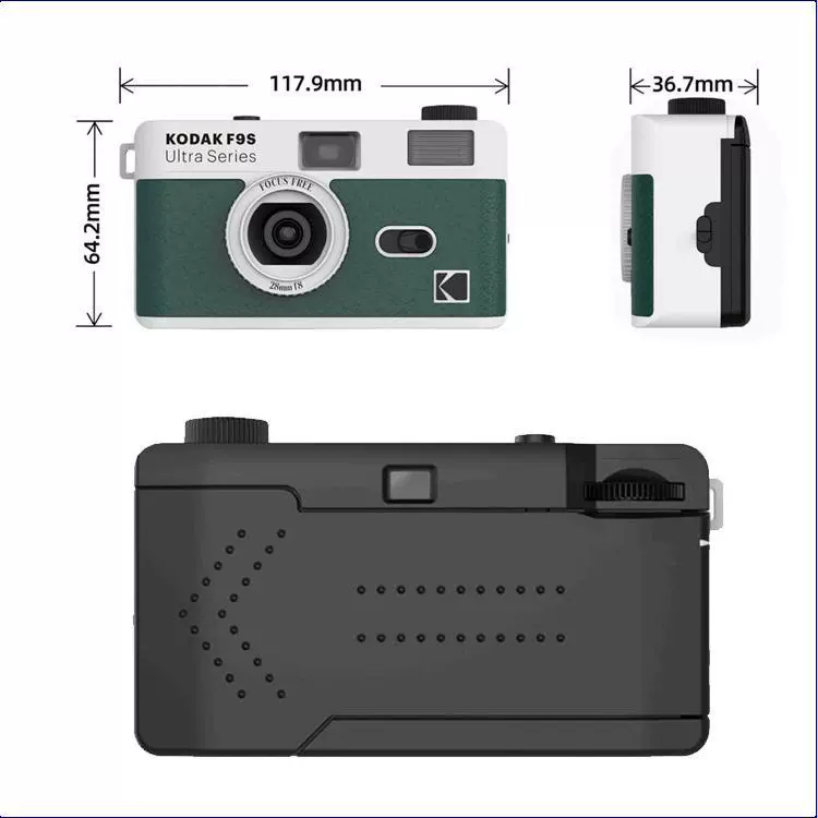 Kodak F9S компактная камера 135 пленка ретро фотоаппарат с вспышкой