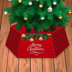 Hong Kong Love 2024 Cross-border New Christmas Tree Skirt Christmas Supplies Christmas Tree Bottom Decoration Christmas Tree Surround Border