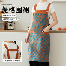 围裙家用厨房防水防油女秋冬厚款工作服卡通可爱日系韩版做饭围腰