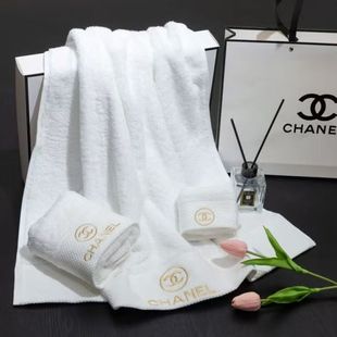 Trendy Brand Pure Cotton Bath Towel Towel Three-Piece Set Combination Pack Adult Bath Towel Couple's Hotel Household Soft Absorbent