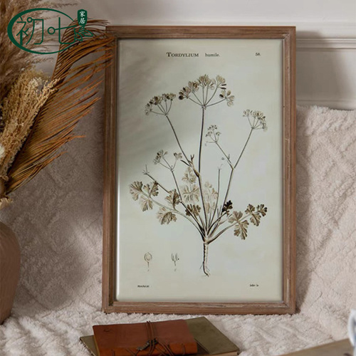 American style rural entrance hall decoration painting sofa background wall hand-painted art mural pastoral style antique hanging painting