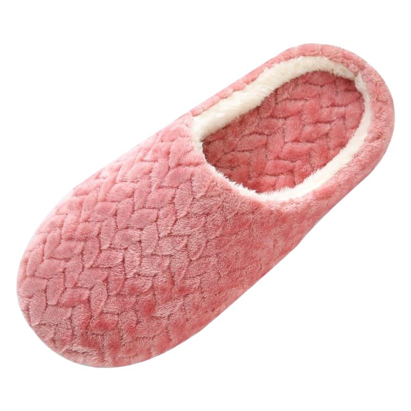 Nuevo jacquard japonés suave Fondo mudo gamuza zapatillas antideslizante piso de madera interior Zapatillas de algodón