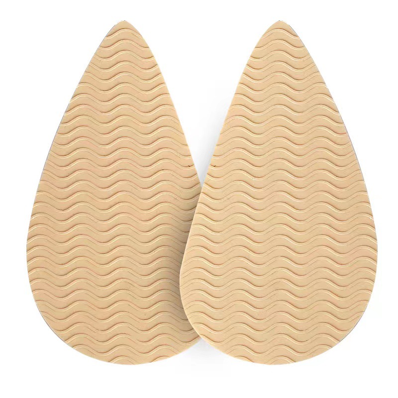 물결 모양의 뾰족한 살구색 쌍