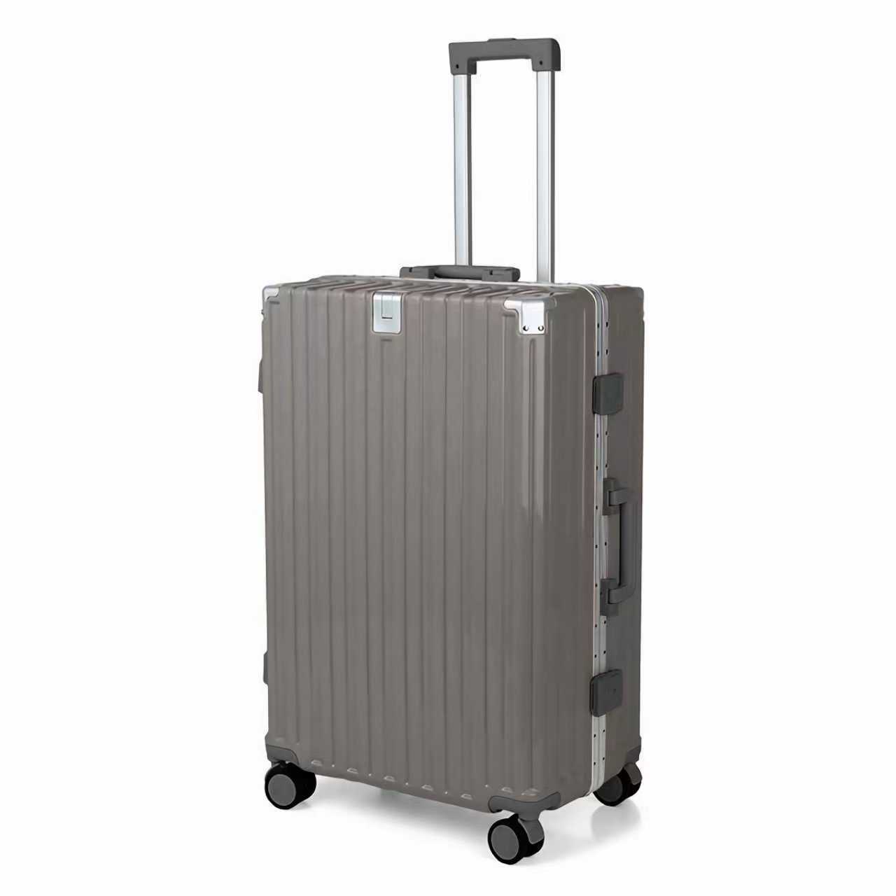 [Fábrica de selección estricta] 20 pulgadas maleta de marco de aluminio caja de cifrado de gran capacidad nueva caja de tracción 24 pulgadas ruedas universales