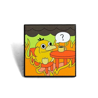 Cute Duck Anime Brooch: Yaxa sancaqları
