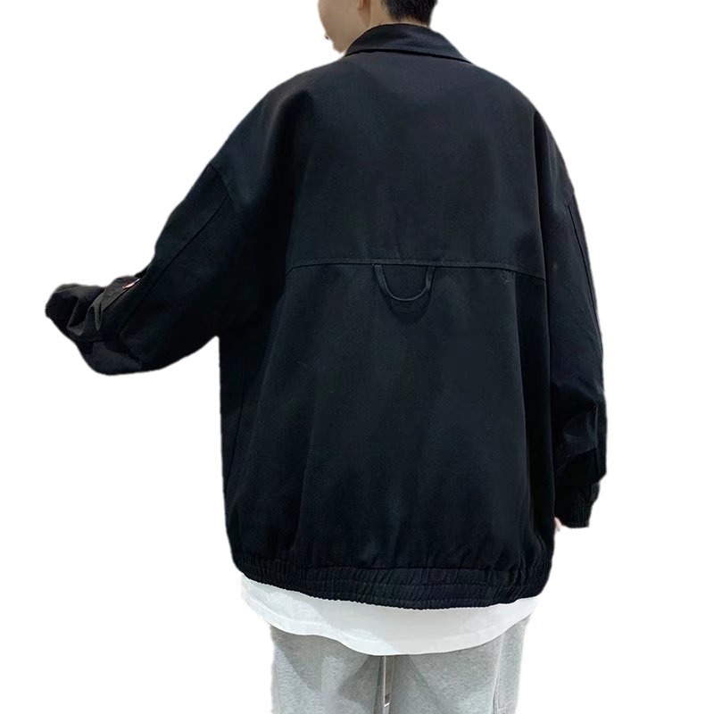 Chaqueta de herramientas de la marca de moda de Hong Kong para hombre 2024 de gran tamaño nueva chaqueta de piloto estilo coreano casual uniforme de béisbol de todo fósforo