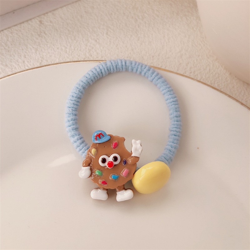 Nuevos lindos dibujos animados cuerdas de pelo de frijoles de azúcar adornamientos de cabello dulce chica cuerda de correa de correa de cabello de cabello de cola de caballo